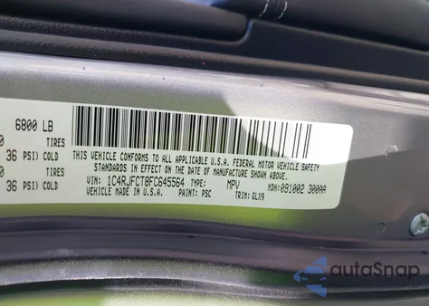 2015 Jeep Grand Cherokee Overland from USA, damaged, VIN 1C4RJFCT8FC645564